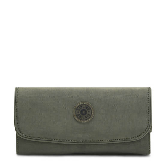 Kipling Money Land Snap Wallet Wallets Green Moss | AU 2189LI